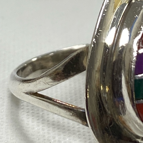 Navajo made Teardrop ring - Picture 3 of 8